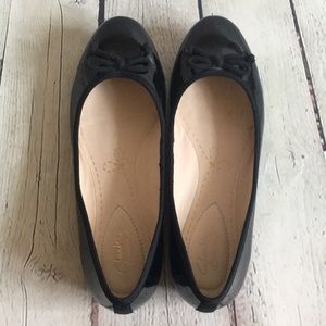 clarks carousel ride black leather